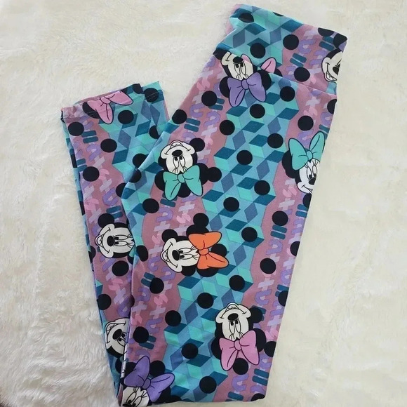 Lularoe Minnie Mouse Leggings - Picture 1 of 3